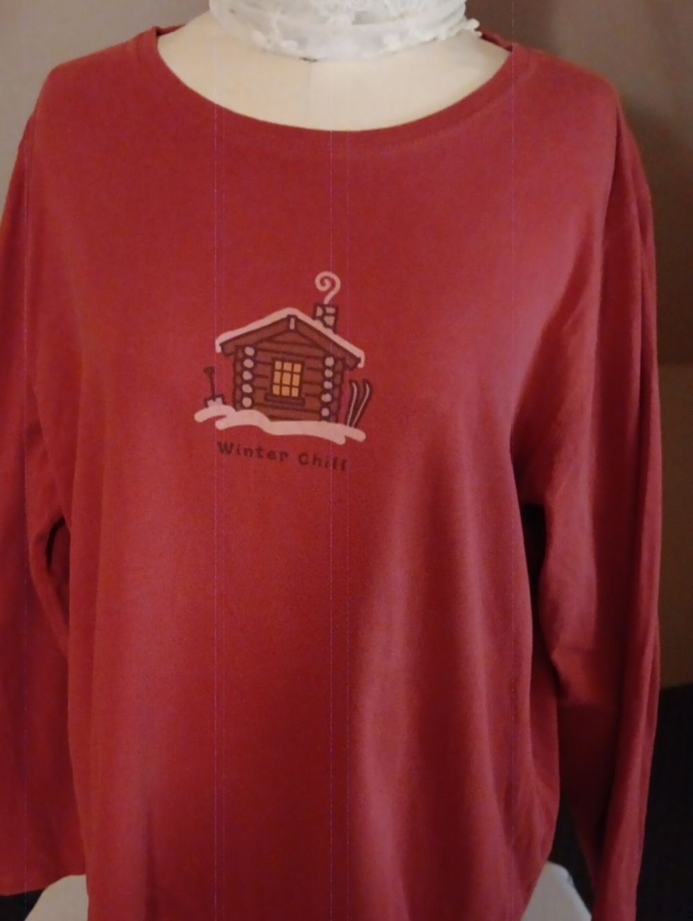 Winter Chalet Red Women's Sweatshirt